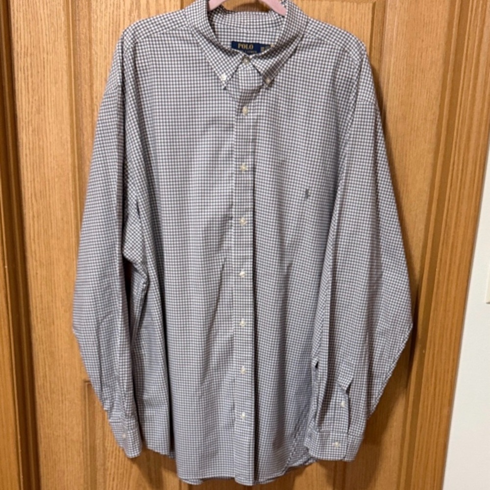 Polo by Ralph Lauren Big & Tall
3XB 3XL Stretch Micro Gingham
Button Down Shirt
